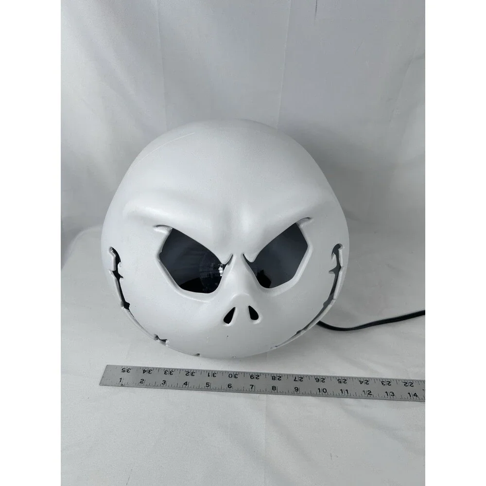 Disney Jack Skellington Head Light Up Nightmare Before Christmas Gemmy Rare